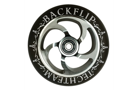 Фото: Колесо для самоката TECH TEAM Back Flip 120мм Серый/Чёрный