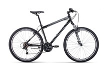 Фото: Велосипед FORWARD Sporting 1.2 V-brake, 27.5, рама 17, 2021, Черный/Серебристый