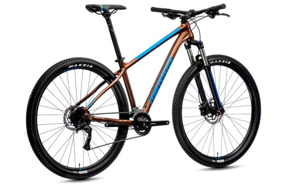 Фото: Велосипед MERIDA Big.Nine 100-2x, 29, 2021, рама L, Коричневый/Голубой
