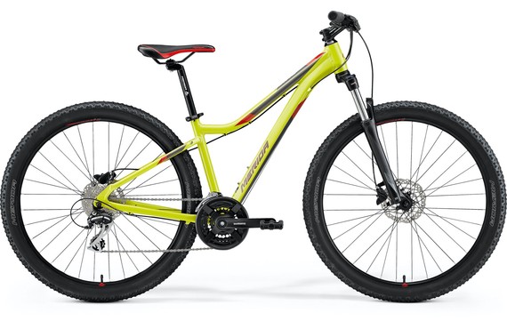 Фото: Велосипед MERIDA Matts 7.20, 27.5, 2021, рама M, Желтый/Красный