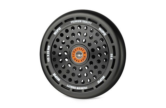 Фото: Колесо для трюкового самоката, HIPE Wheel, 115мм, Чёрный