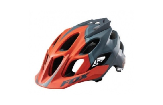 Фото: Велошлем FOX Racing Flux Helmet, L/XL, Черный/Оранжевый