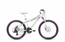 Фото: Велосипед FORMAT 6422 Girl, 24 2016, Белый/Фиолетовый/Салатовый