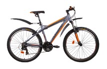 Фото: Велосипед FORWARD Quadro 1.0, 26, рама 17, Серый/Оранжевый