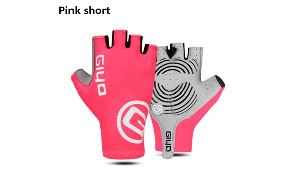 Фото: Велоперчатки без пальцев GIYO L Розовый