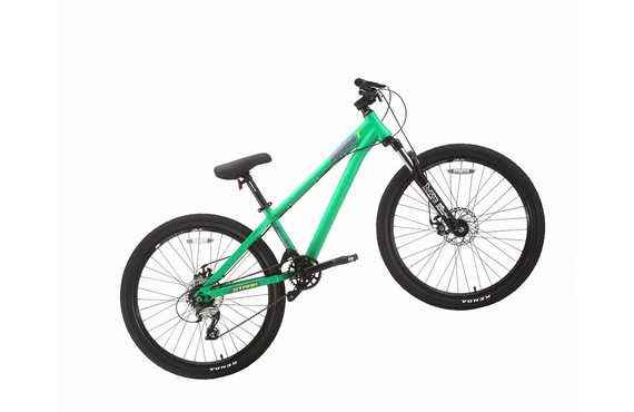 Фото: Велосипед STARK Pusher 1, рама 12.2, Зеленый/Фиолетовый/Желтый, 2018
