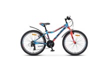 Фото: Велосипед STELS Navigator 450 V-brake, 24, рама 13, цвет Синий/Красный/Черный