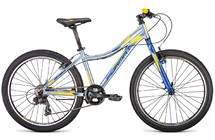 Фото: Велосипед FORMAT 6424, 24, (2019), рама OS, Серебристый/Синий